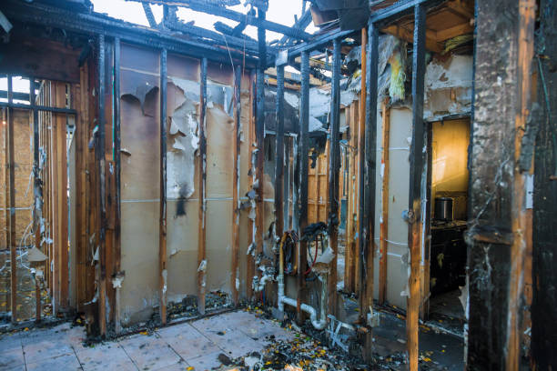 Professional Fire Damage Removal technician working in Deschutes River Woods, OR